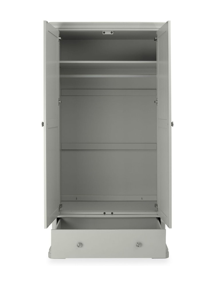 Bentley Designs Blue Grey Alora Double Wardrobe - Image 4 of 4 Bentley Designs Blue Grey Alora Double Wardrobe - Image 4 of 4
