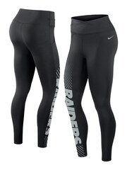 Fanatics Las Vegas Raiders Yard Line Black Leggings - Image 1 of 3