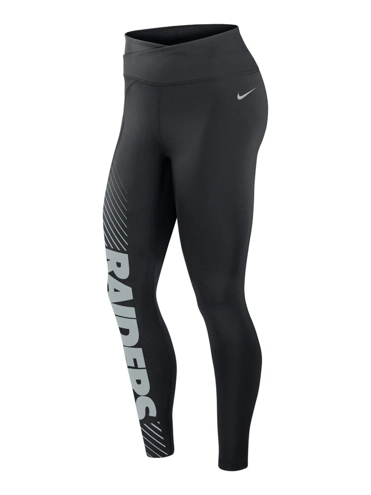Fanatics Las Vegas Raiders Yard Line Black Leggings - Image 2 of 3