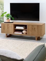 Bentley Designs Rustic Oak Delta Media Unit - Image 1 of 4