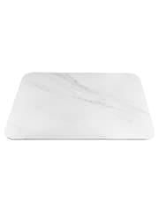 Bentley Designs Matt White Jenson Stone Gaslift Table - Image 5 of 5