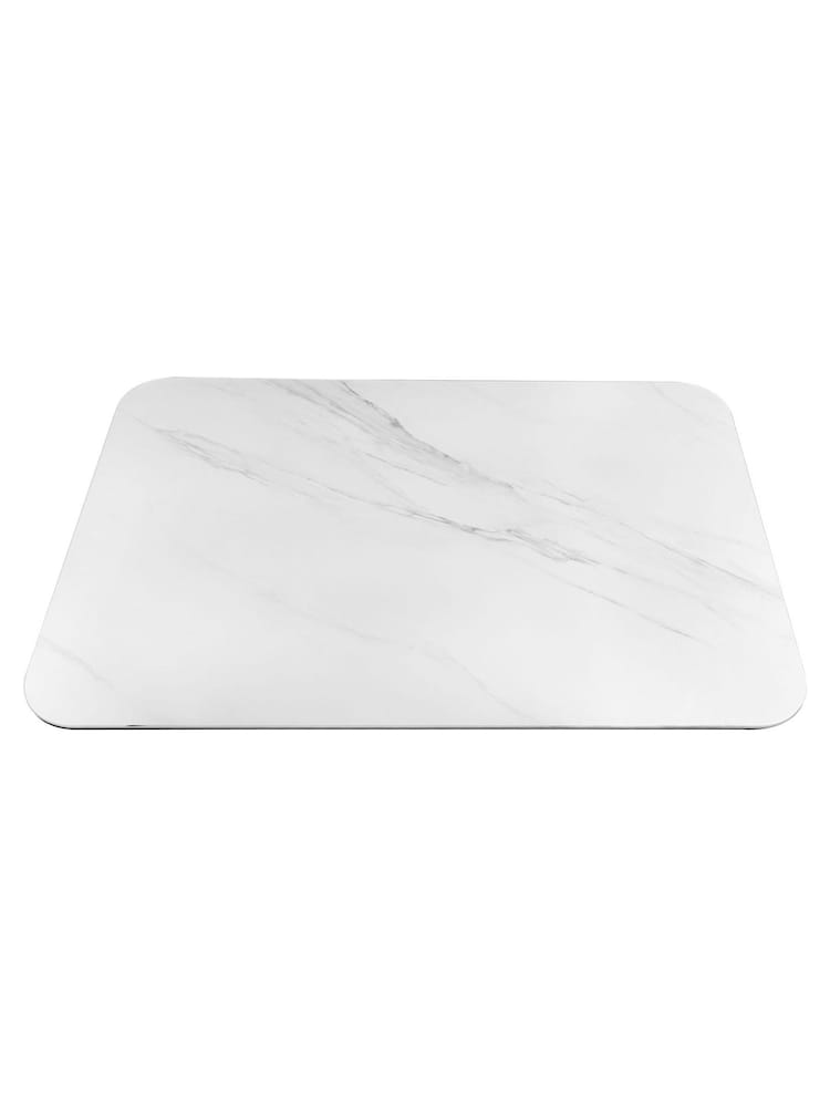 Bentley Designs Matt White Jenson Stone Gaslift Table - Image 5 of 5 Bentley Designs Matt White Jenson Stone Gaslift Table - Image 5 of 5