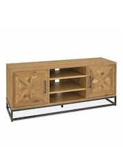 Bentley Designs Rustic Oak Indus Media Unit - Image 2 of 4