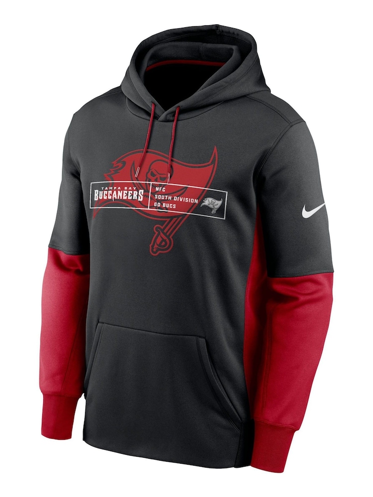 Fanatics Tampa Bay Buccaneers Therma Colour Block Black Hoodie - Image 2 of 3