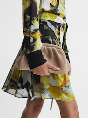 Reiss Natural Gia Raffia Clutch Bag - Image 6 of 6
