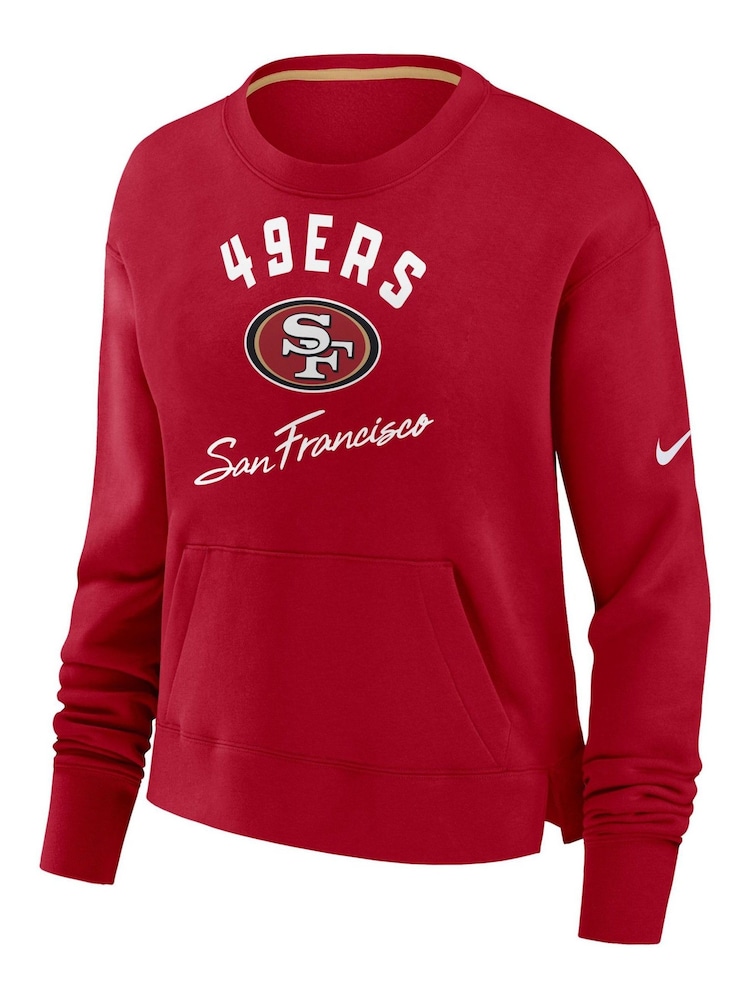 Fanatics Red San Francisco 49ers Crew Fleece - Image 2 of 3