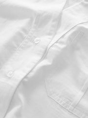 White Short Sleeve Cotton Shirt - Image 7 of 7