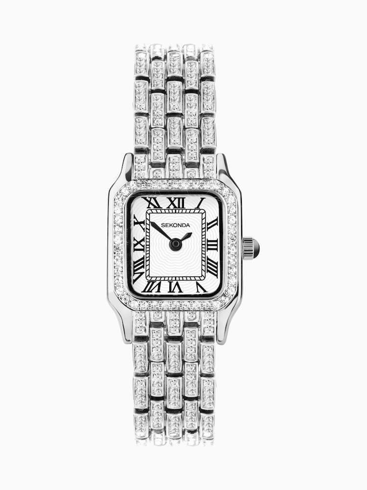 Sekonda Womens Monica 22mm Analogue Silver Tone Watch With Case And Alloy Bracelet With White Dial - Image 2 of 6