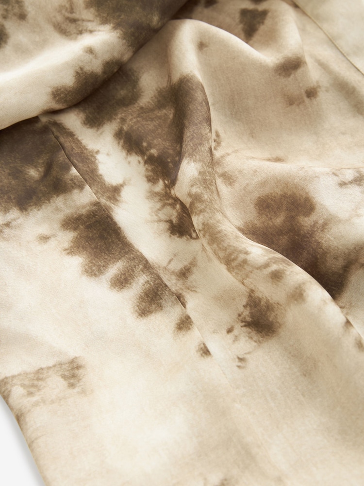 Khaki Green Tie Dye 3/4 Sleeve Kimono - Image 6 of 6