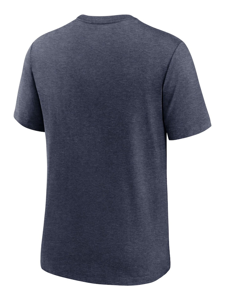 Fanatics Blue New England Patriots Triblend Helmet T-Shirt - Image 3 of 3 Fanatics Blue New England Patriots Triblend Helmet T-Shirt - Image 3 of 3