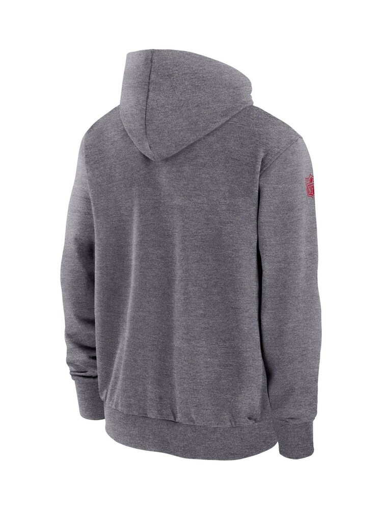 Fanatics Grey Kansas City Chiefs Dri-FIT Player Full Zip Top - Image 3 of 3