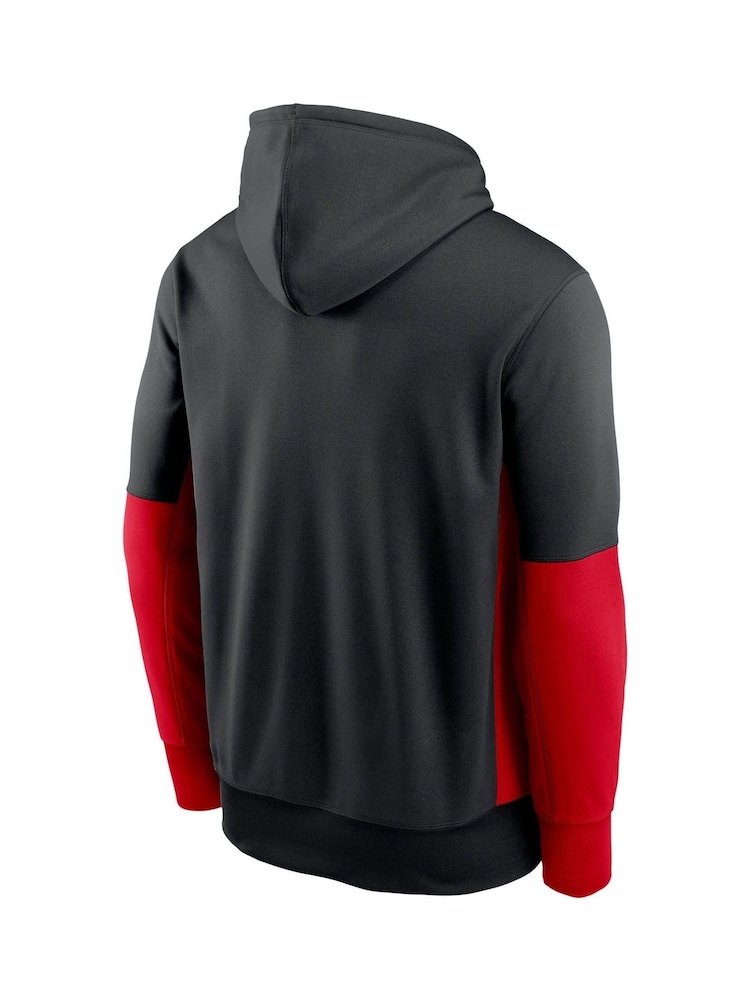 Fanatics Kansas City Chiefs Therma Black Colourblock Hoodie - Image 3 of 3