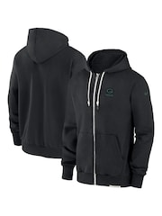 Fanatics Black Bay Packers Dri-FIT Player Full Zip Top - Image 1 of 3