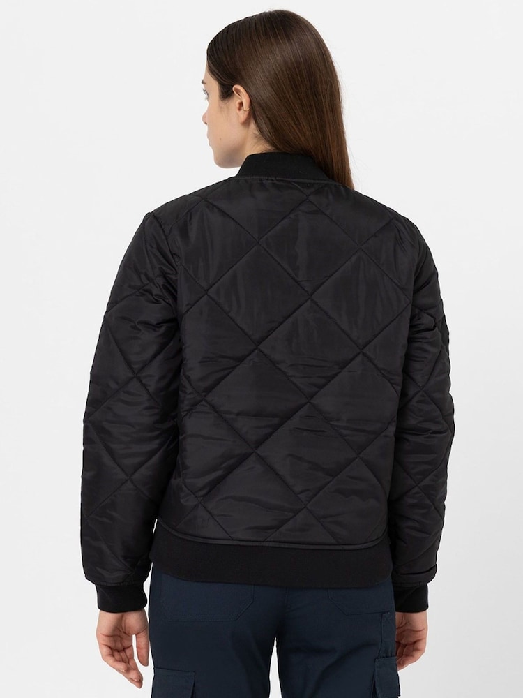 Dickies Quilted Bomber Black Jacket - Image 2 of 7