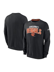 Fanatics Cincinnati Bengals Rewind Club Crew Fleece Black Sweatshirt - Image 1 of 3