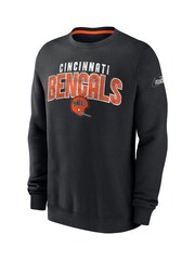 Fanatics Cincinnati Bengals Rewind Club Crew Fleece Black Sweatshirt - Image 2 of 3