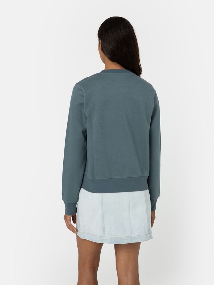 Dickies Grey 100% Cotton Heavyweight Wordmark Crew Sweat Top - Image 2 of 8 Dickies Grey 100% Cotton Heavyweight Wordmark Crew Sweat Top - Image 2 of 8