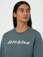 Dickies Grey 100% Cotton Heavyweight Wordmark Crew Sweat Top - Image 5 of 8