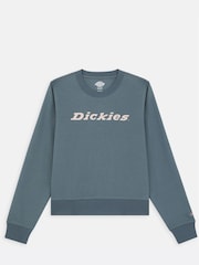 Dickies Grey 100% Cotton Heavyweight Wordmark Crew Sweat Top - Image 8 of 8