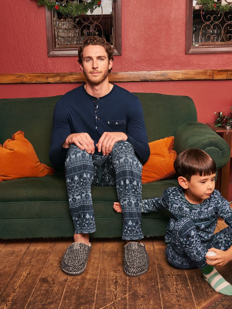 White Stuff Blue Moose Novelty Pyjamas Trousers - Image 2 of 6
