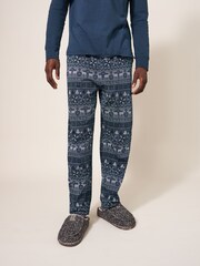 White Stuff Blue Moose Novelty Pyjamas Trousers - Image 3 of 6