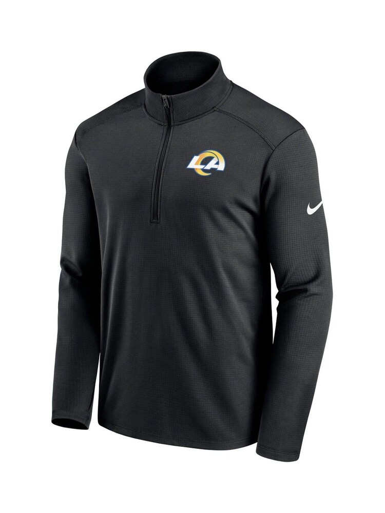 Fanatics Los Angeles Rams Pacer Quarter Zip Black Jacket - Image 2 of 3