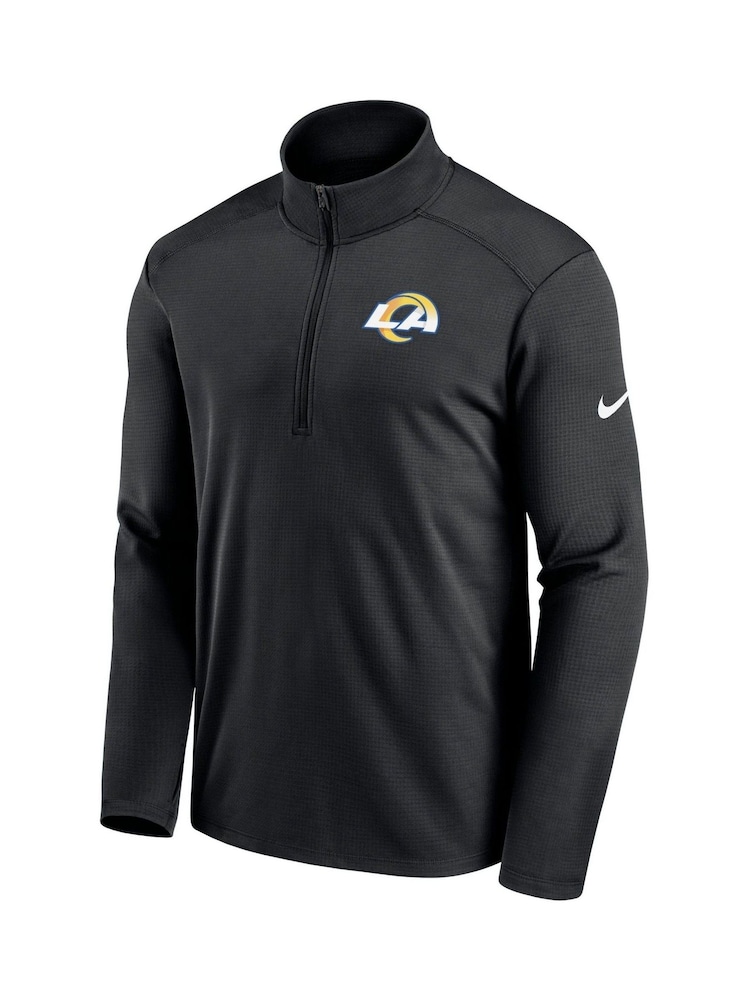 Fanatics Los Angeles Rams Pacer Quarter Zip Black Jacket - Image 2 of 3 Fanatics Los Angeles Rams Pacer Quarter Zip Black Jacket - Image 2 of 3