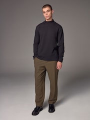 Black Soft Touch Long Sleeve Turtle Neck T-Shirt - Image 1 of 7