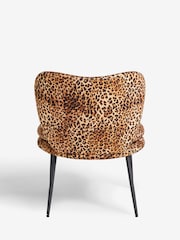 Rockett St George Leopard Love Velvet Perfect Accent Chair - Image 5 of 7