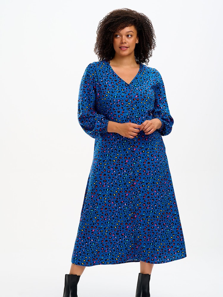 Sugarhill Brighton Blue Fatimah V-Neck Maxi Dress - Image 1 of 4