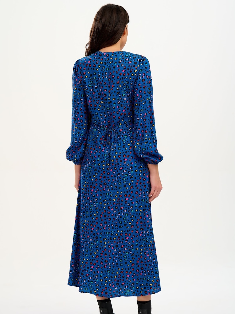 Sugarhill Brighton Blue Fatimah V-Neck Maxi Dress - Image 2 of 4