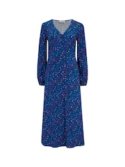 Sugarhill Brighton Blue Fatimah V-Neck Maxi Dress - Image 4 of 4