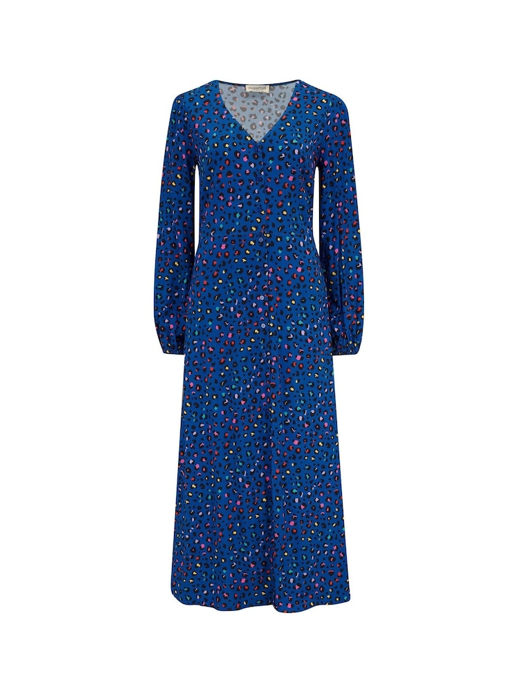 Sugarhill Brighton Blue Fatimah V-Neck Maxi Dress - Image 4 of 4