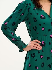 Sugarhill Brighton Green Gwen Midi Tiered Dress - Image 3 of 4