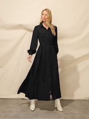 Ro&Zo Pocket Detail Midi Shirt Dress - Image 1 of 5