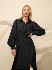 Ro&Zo Pocket Detail Midi Shirt Dress - Image 4 of 5