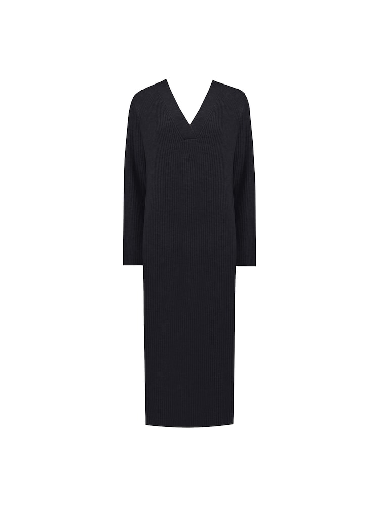 Ro&Zo Knit V-Neck Midi Dress - Image 7 of 7