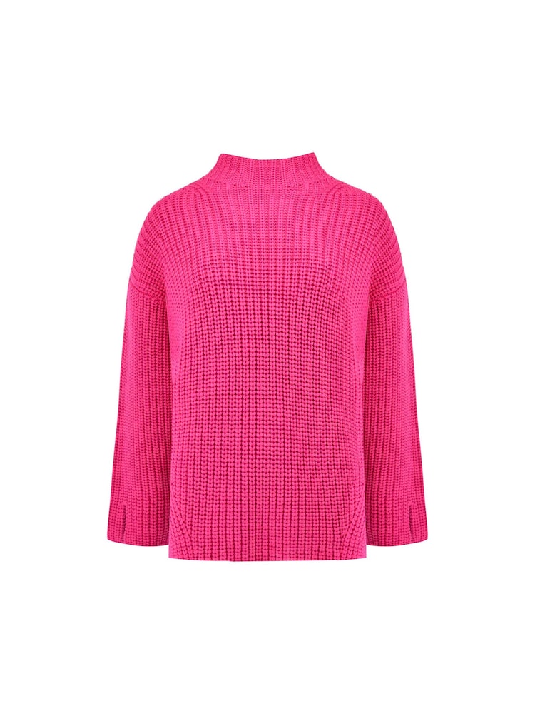 Ro&Zo Pink Split Sleeve High Neck Jumper - Image 7 of 7