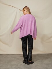 Ro&Zo Black PU Joggers - Image 3 of 4