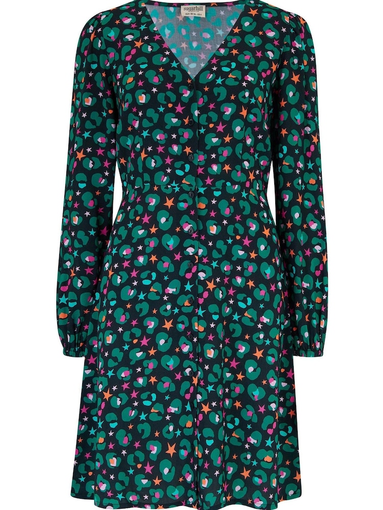 Sugarhill Brighton Natalia Tea Black Dress - Image 4 of 4