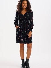 Sugarhill Brighton Claudette Shirred Black Dress - Image 1 of 4