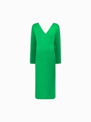 Ro&Zo Green Rib Knit Wrap Dress - Image 6 of 7