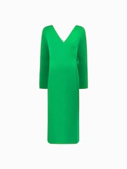 Ro&Zo Green Rib Knit Wrap Dress - Image 7 of 7
