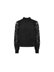 Ro&Zo Lace High Neck Top - Image 3 of 4