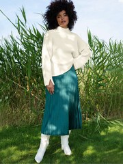 Ro&Zo Split Sleeve High Neck Jumper - Image 2 of 7