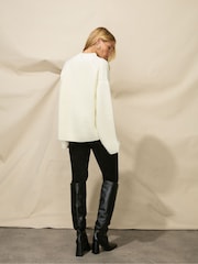 Ro&Zo Split Sleeve High Neck Jumper - Image 4 of 7