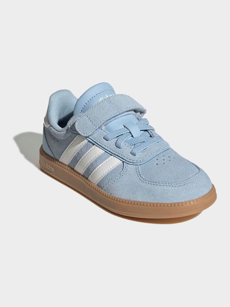 adidas Sky Blue Breaknet Sleek Kids Trainers - Image 1 of 10