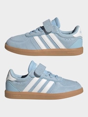 adidas Sky Blue Breaknet Sleek Kids Trainers - Image 3 of 10
