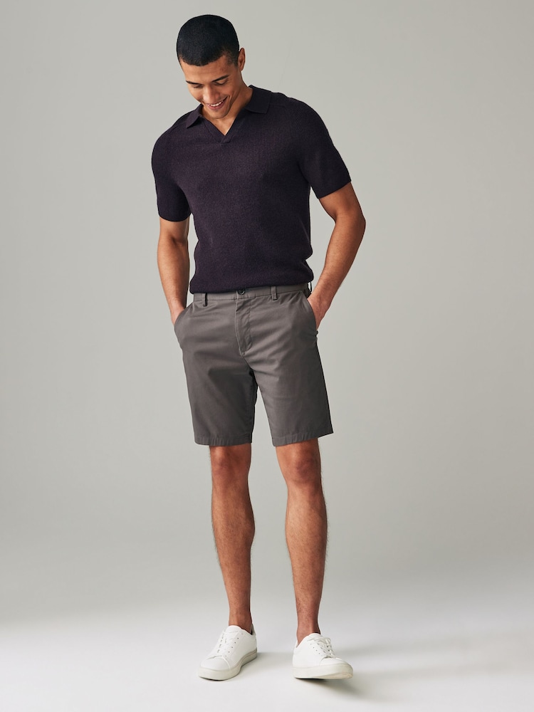 Marinha/Carvão - Ajuste fino - Pacote 2 de shorts Stretch Chino - Imagem 2 de 12