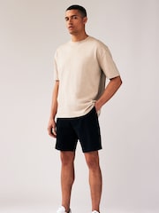 Black/Tan Stretch Chinos Shorts 2 Pack - Image 4 of 17